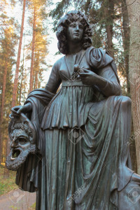 Melpomene, the Muse Statue in Pavlovsk Park